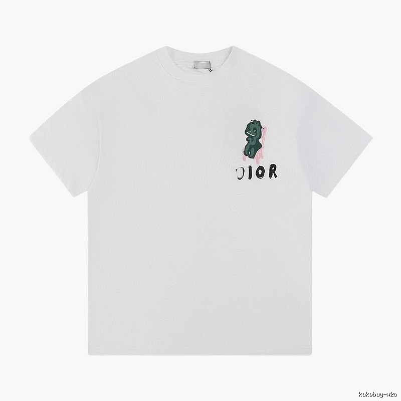 Dior Monster Print Trendy Style White T-Shirt