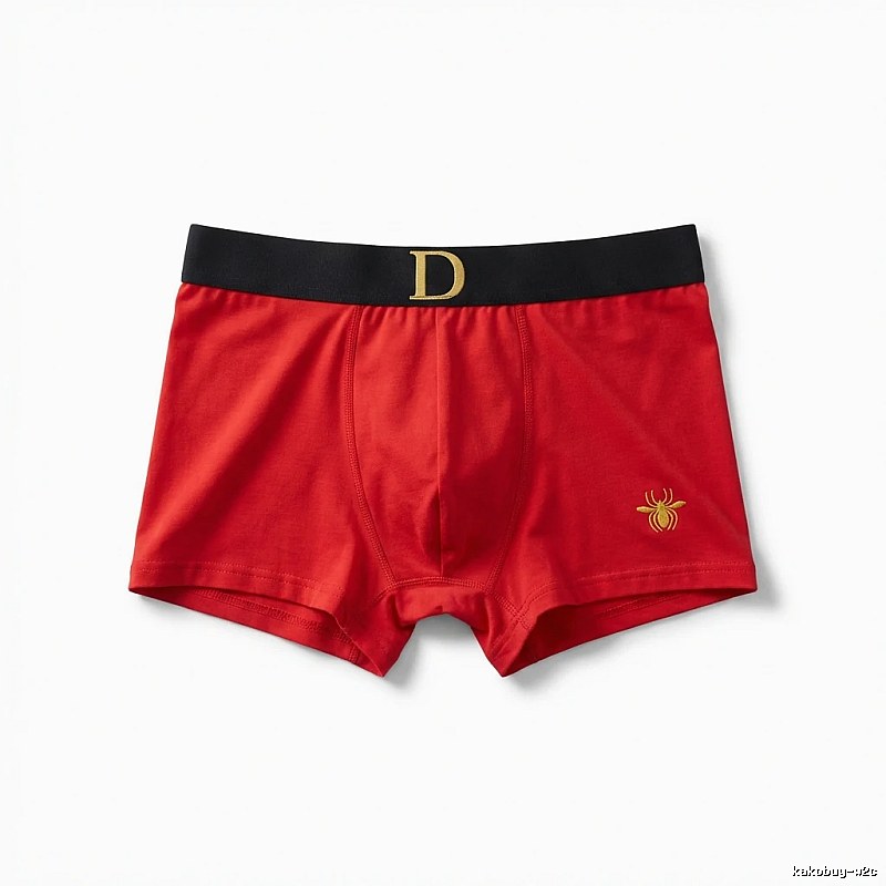 Dior red trendy brand boxer shorts.