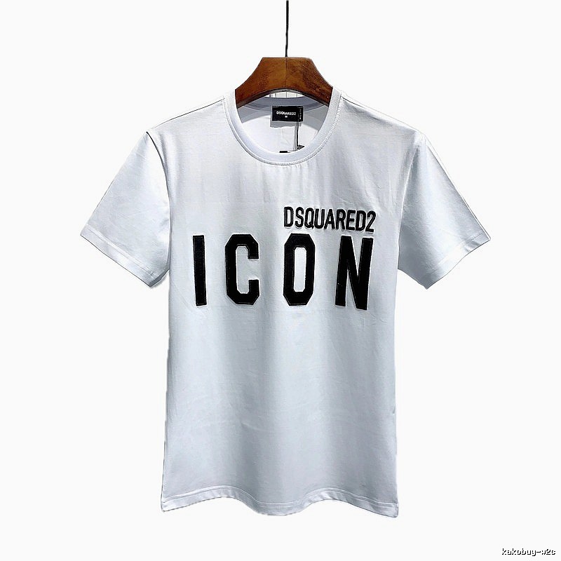 DSQUARED2 ICON Streetwear White Short-sleeve T-shirt