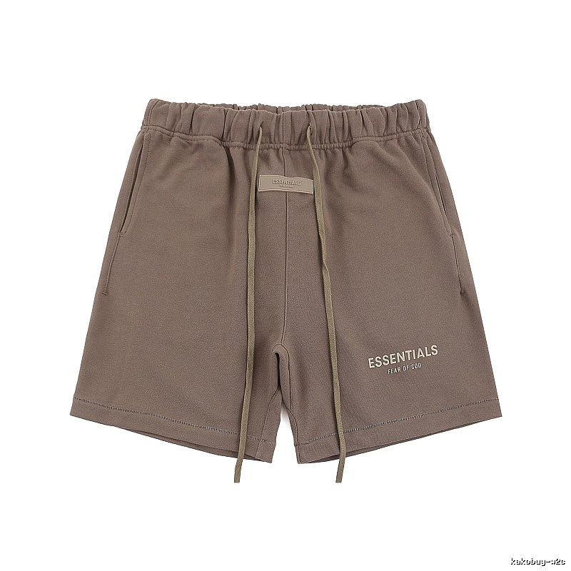 ESSENTIALS Basic Khaki Shorts