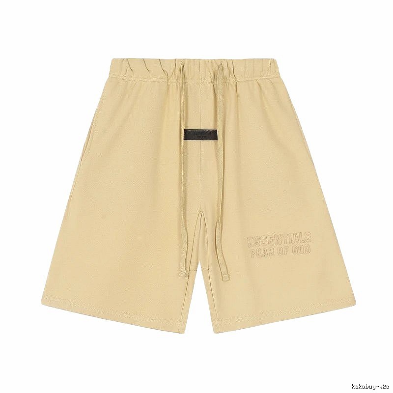 ESSENTIALS minimalist khaki shorts