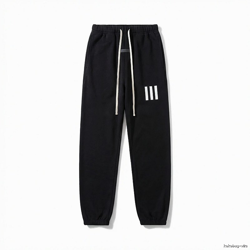 ESSENTIALS minimalist style black sweatpants