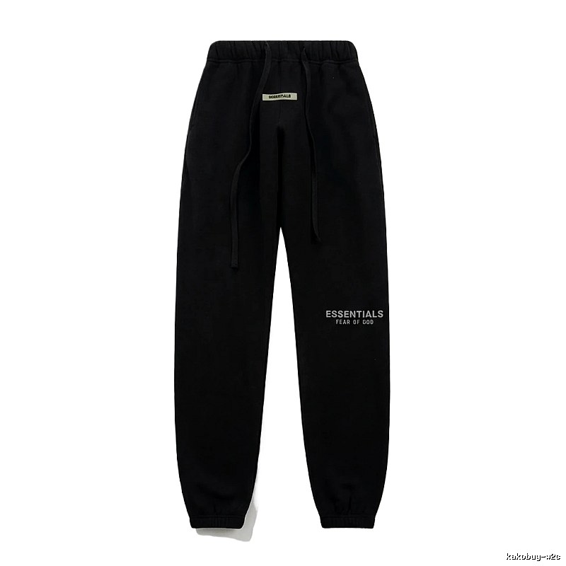 ESSENTIALS minimalist style black sweatpants