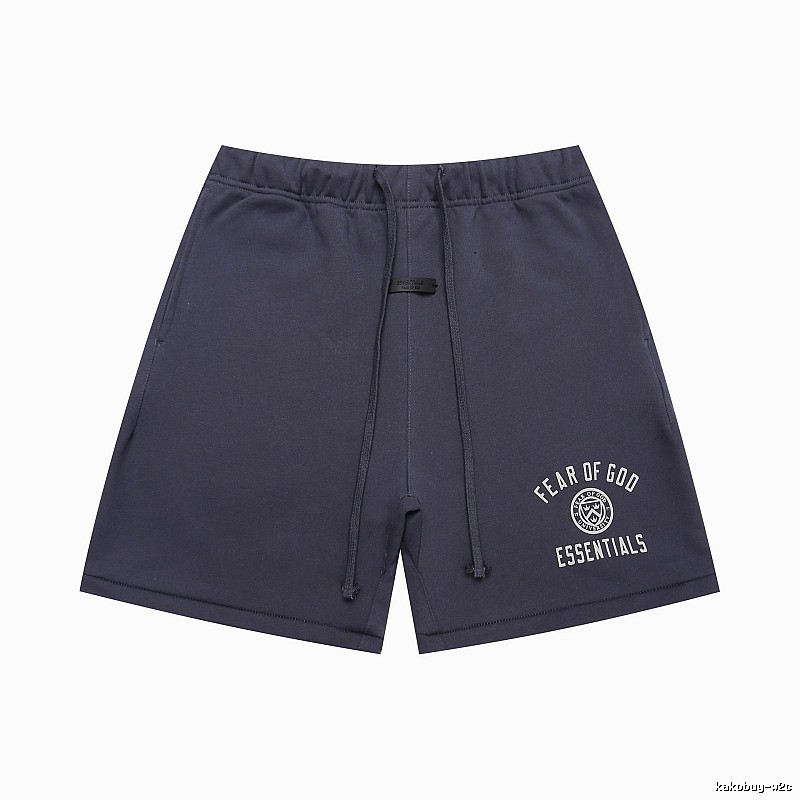 ESSENTIALS minimalist style dark blue shorts