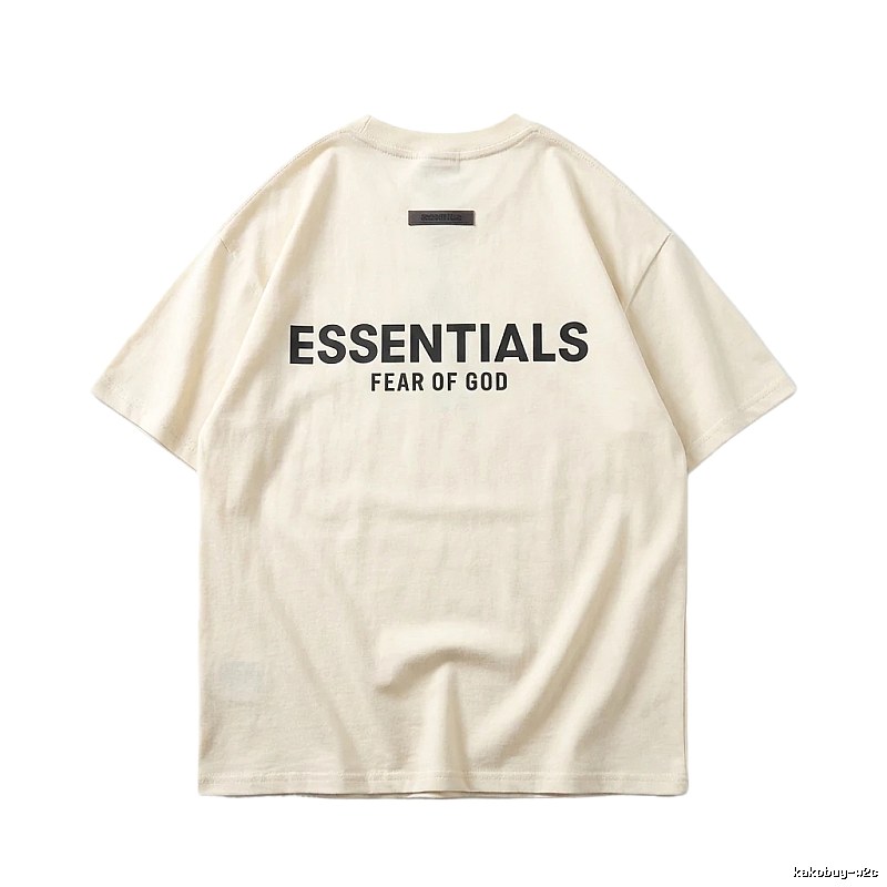ESSENTIALS minimalist style off-white T-shirt