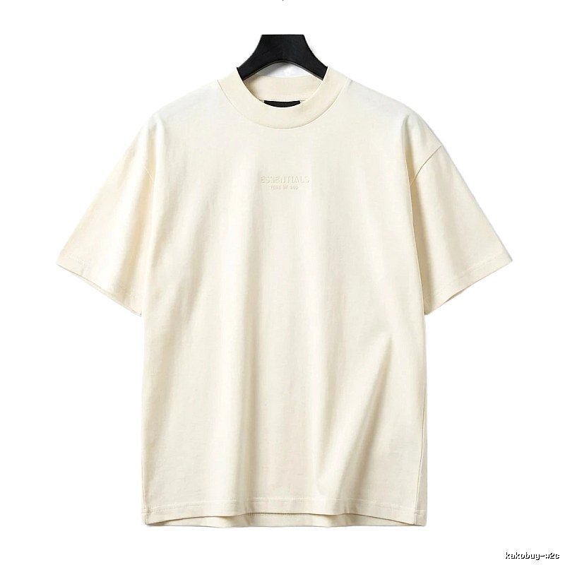 ESSENTIALS minimalist style off-white T-shirt