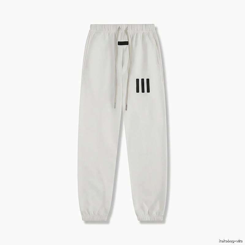 ESSENTIALS minimalist style white sweatpants