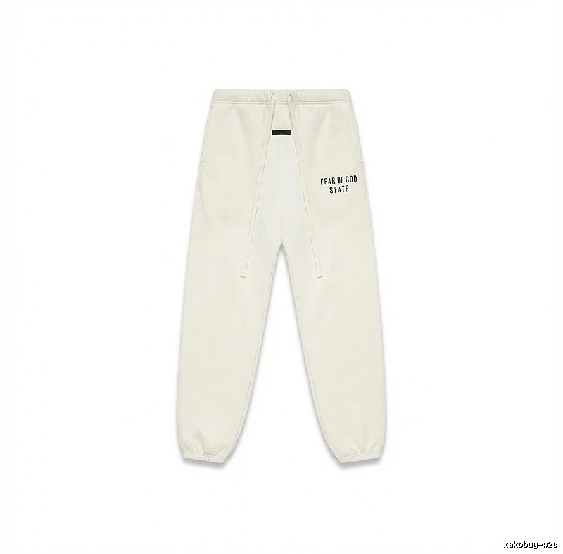 ESSENTIALS minimalist style white sweatpants