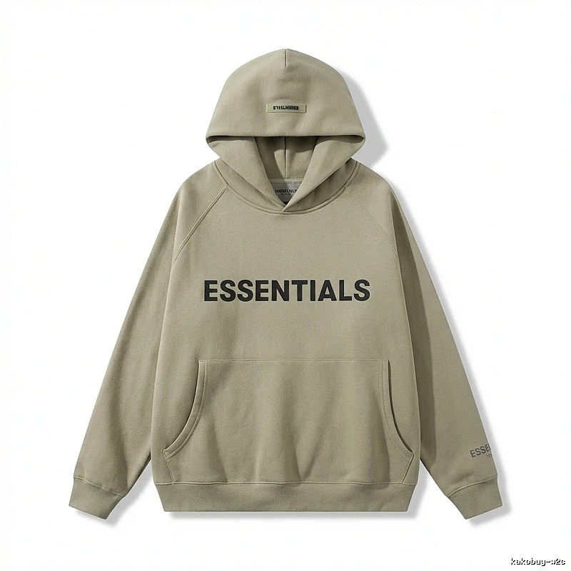 ESSENTIALS Simple Style Grey Hoodie