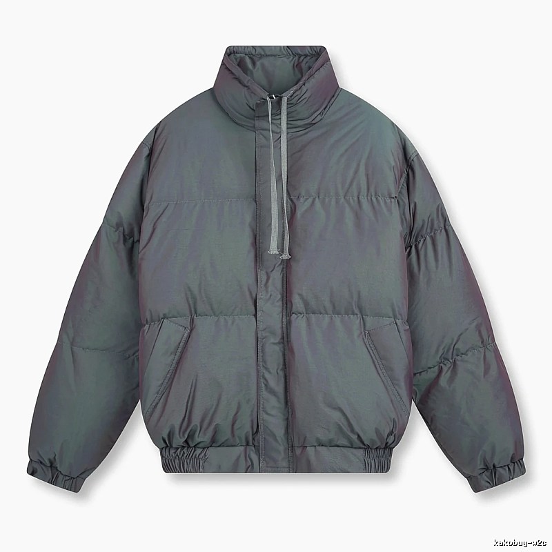ESSENTIALS trendy and cool style dark gray cotton-padded coat