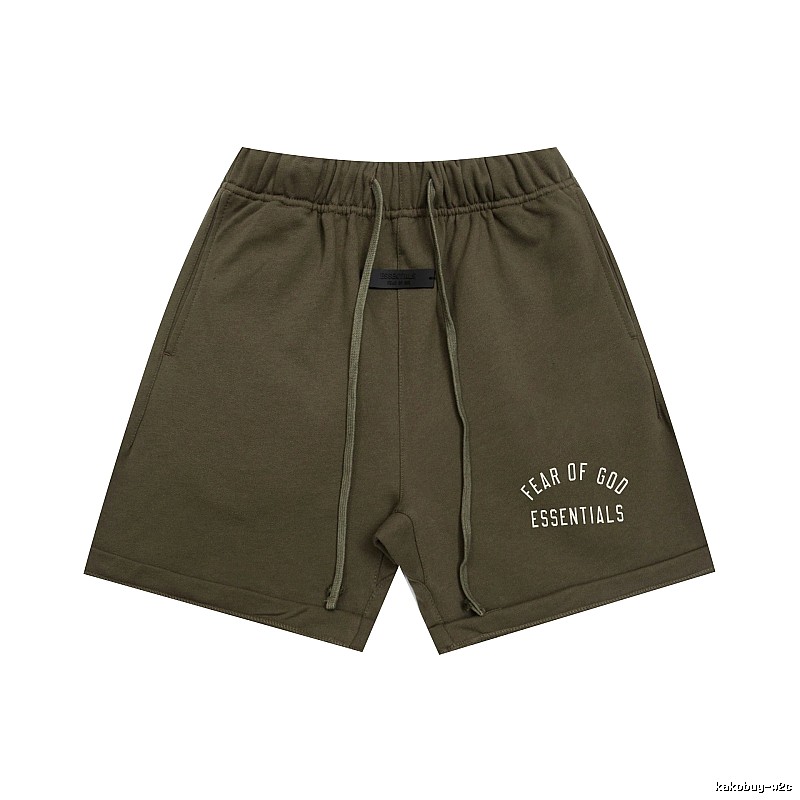 ESSENTIALS trendy brand army green shorts