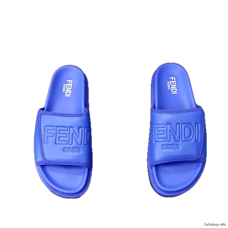 Fendi Roma Trendy Style Purple Slides