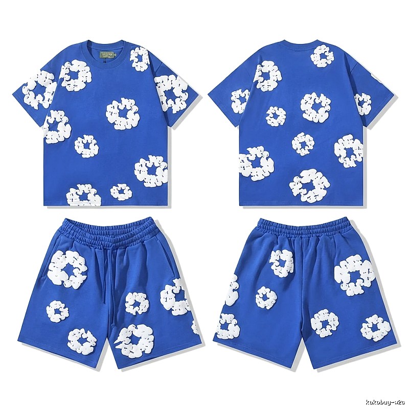 Flower Style Blue Suit of DENIM TEARS