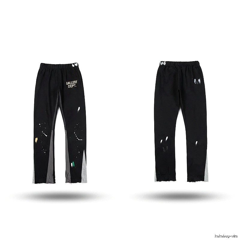 Gallery Dept Graffiti Street Style Black Pants