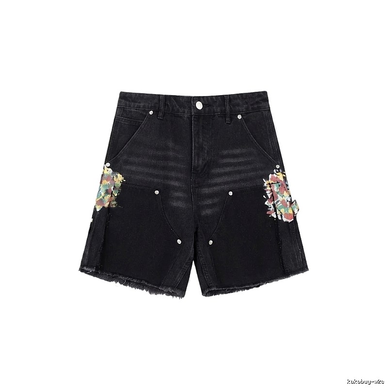 Gallery Dept Graffiti Style Black Shorts