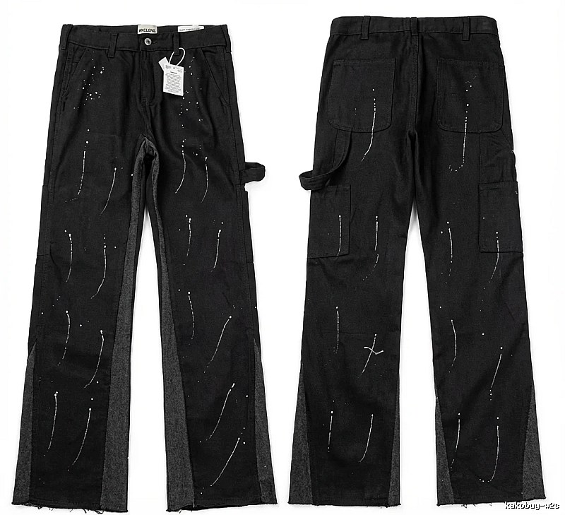 Gallery Dept Graffiti Style Black Work Pants
