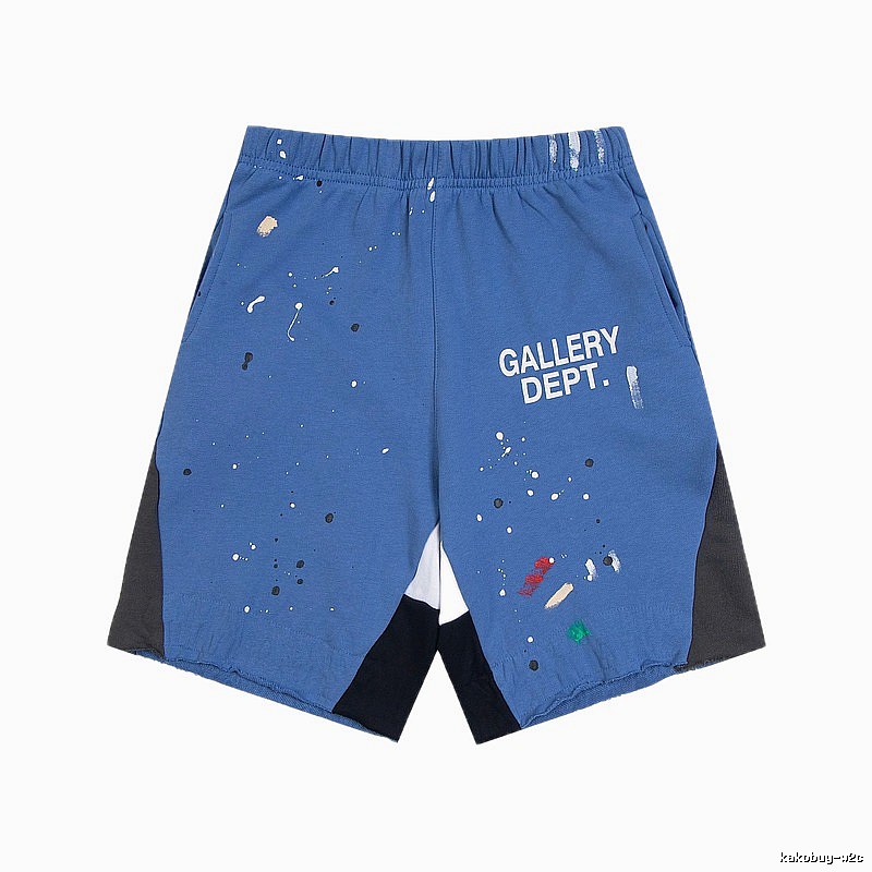 Gallery Dept. graffiti-style blue shorts