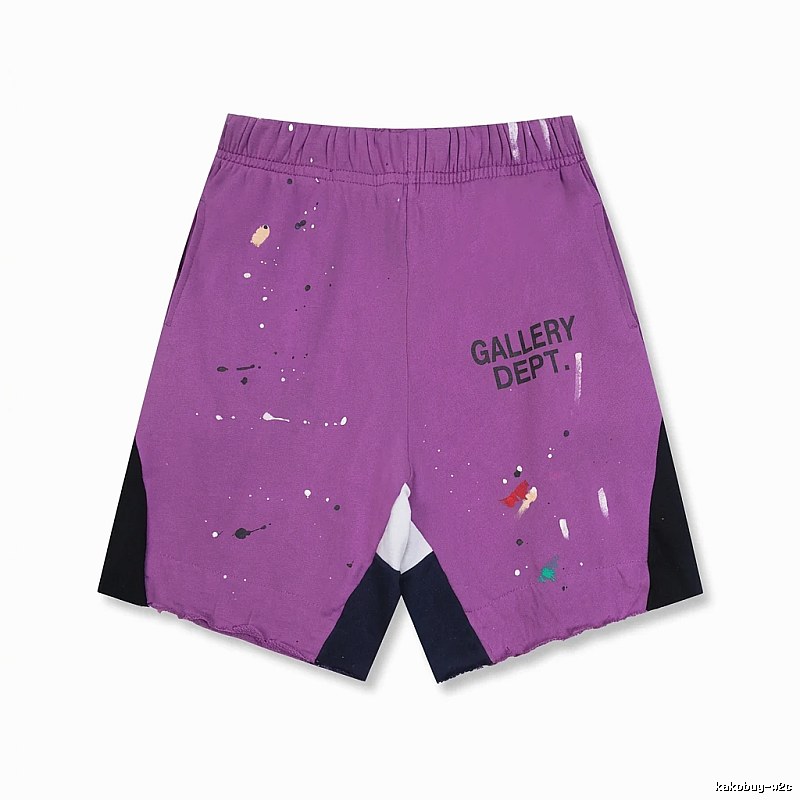 Gallery Dept Graffiti Style Purple Shorts