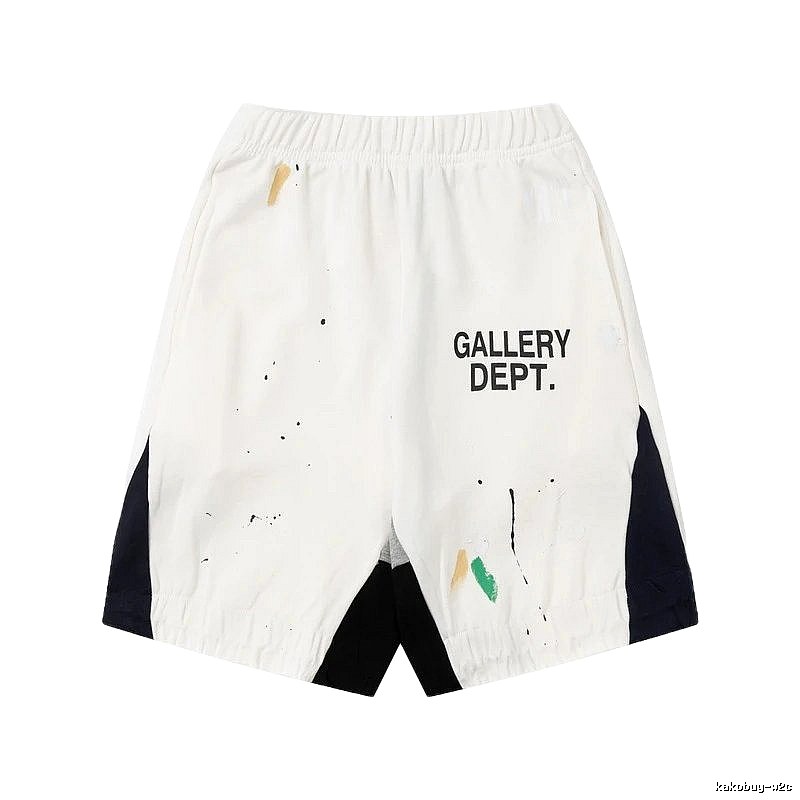 Gallery Dept. Graffiti Style White Shorts