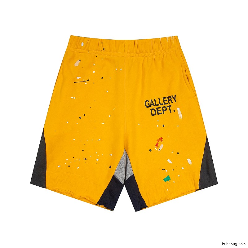 Gallery Dept. Graffiti-style Yellow Shorts