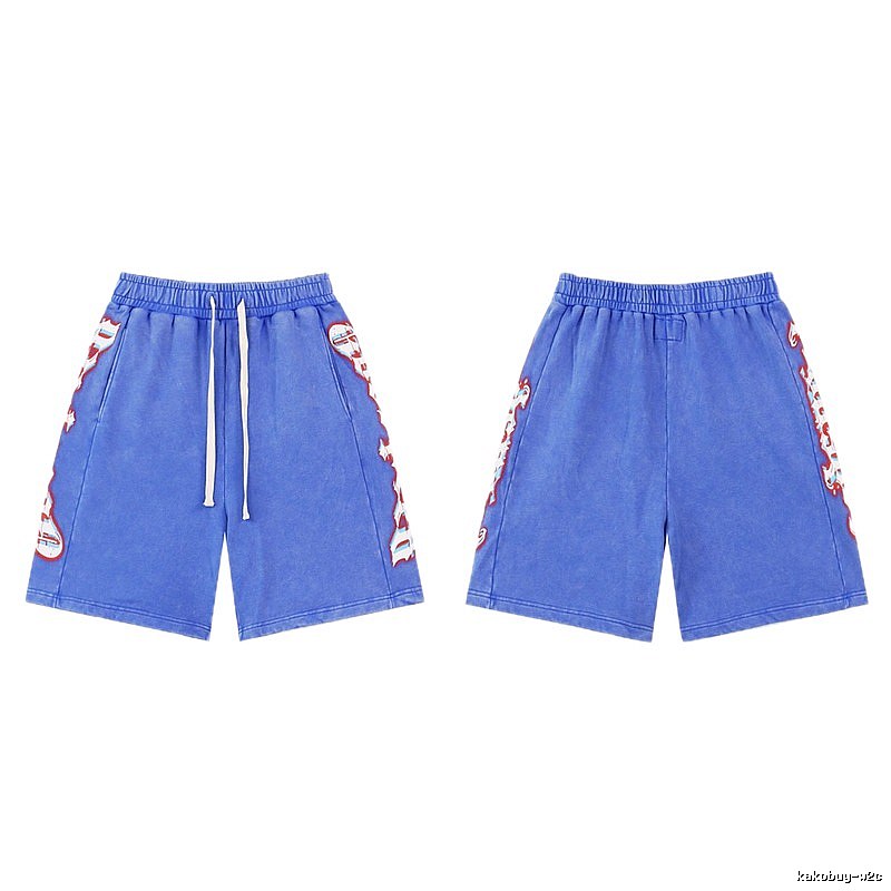 Godspeed Printed Street Style Blue Shorts