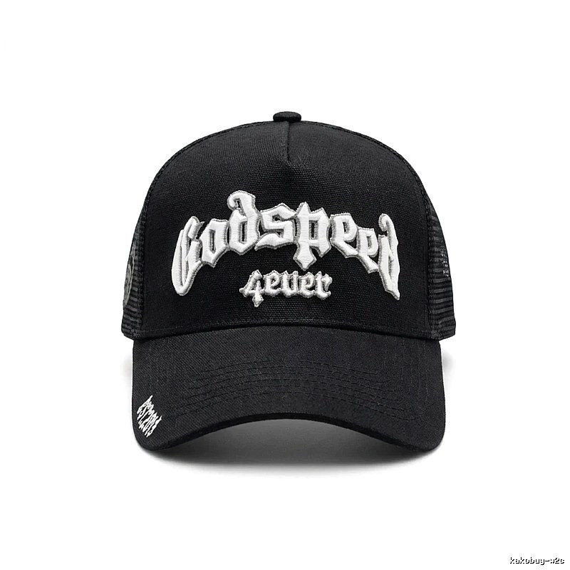 Godspeed retro-style black cap
