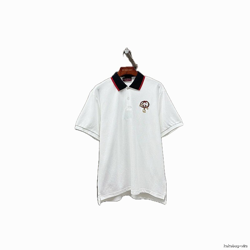 Gucci classic fashion white polo shirt