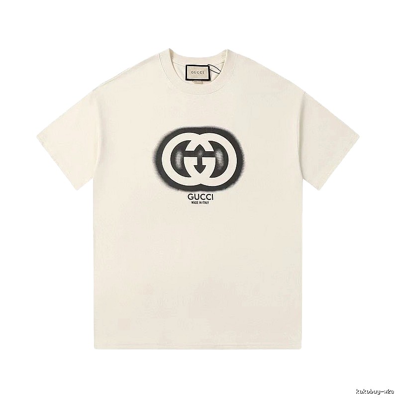 Gucci Double G Print Vintage Style Off-white T-shirt