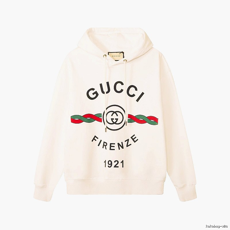 Gucci Hoodie with Cream Hoodie with Gucci Firenze