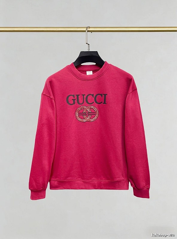 Gucci Pink Crewneck Sweatshirt with Gucci Sweatshirt for Photo Ready