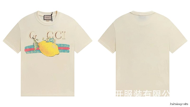 Gucci Vintage-style Off-white Lemon Print T-Shirt