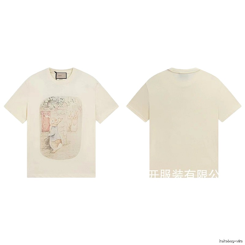 Gucci x Peter Rabbit Co-branded Vintage-style Off-white T-Shirt