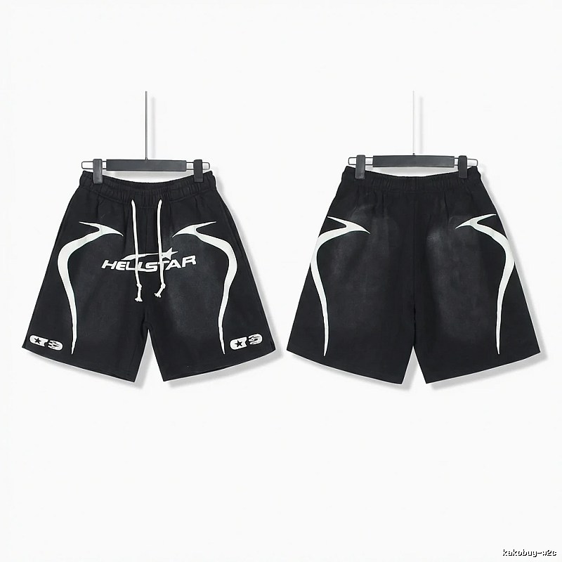 Hellstar dark style black shorts