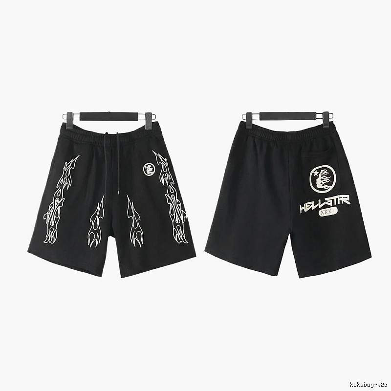 Hellstar dark style printed shorts