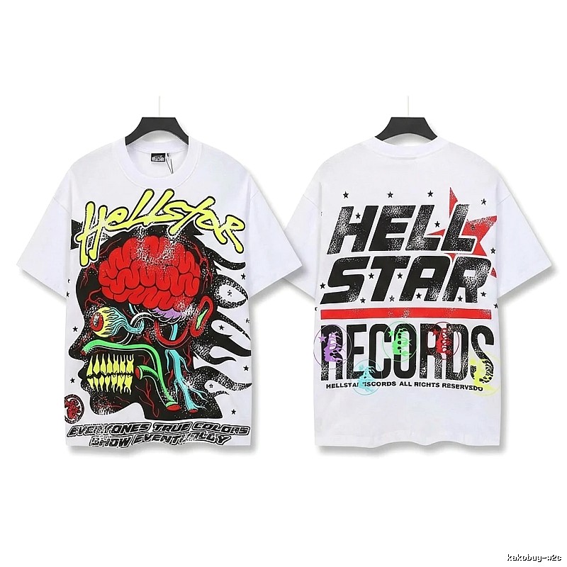 Hellstar Graffiti Style White T-shirt