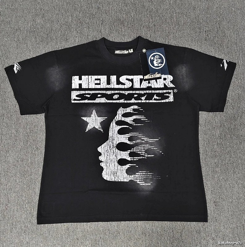 Hellstar Sports Street Style Black Short-sleeve T-shirt