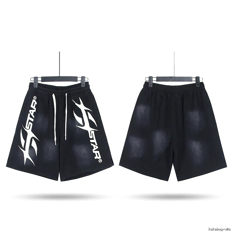 Hellstar Trendy Style Black Shorts