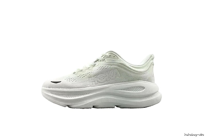 HOKA white trendy sports shoes