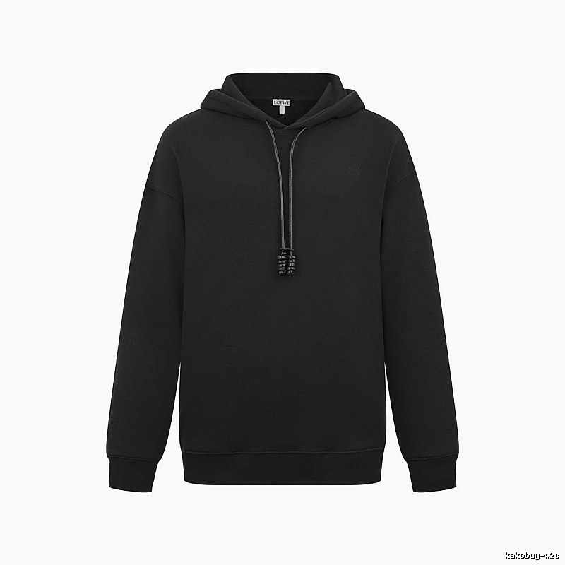 Hoodie with Plain Black Pullover Hoodie with Zip Detail