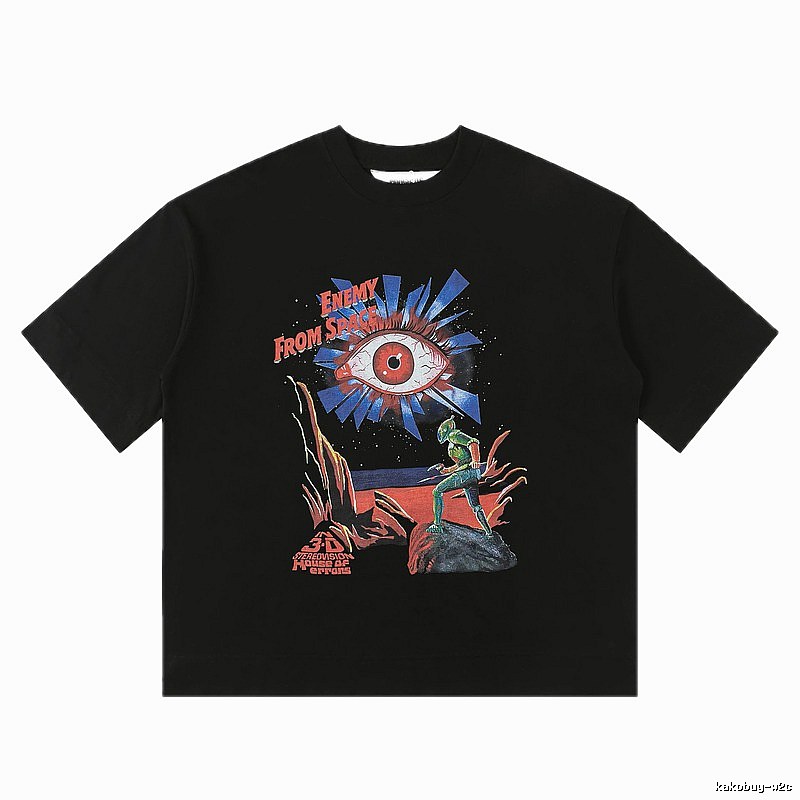 "House of Errors Alien Eye Trendy Cool Black T-shirt"