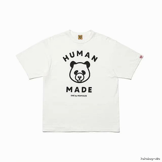 HUMAN MADE Panda Print Japanese Streetwear White Short Sleeve T-Shirt