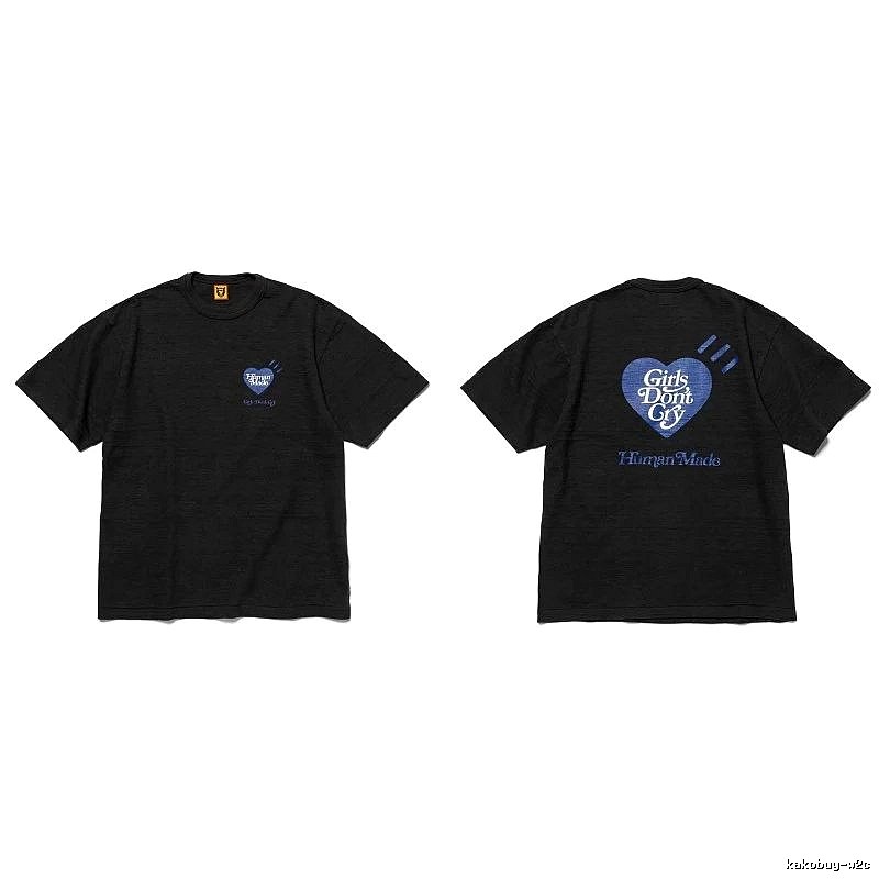 Human Made Sport Heart logo T-shirt Black Green Human for Collection Drops