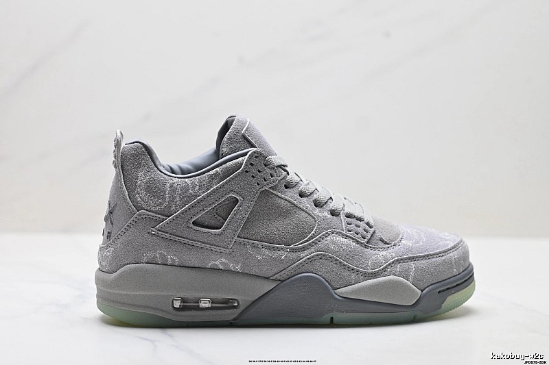Jordan 4 Retro Style Grey Shoes