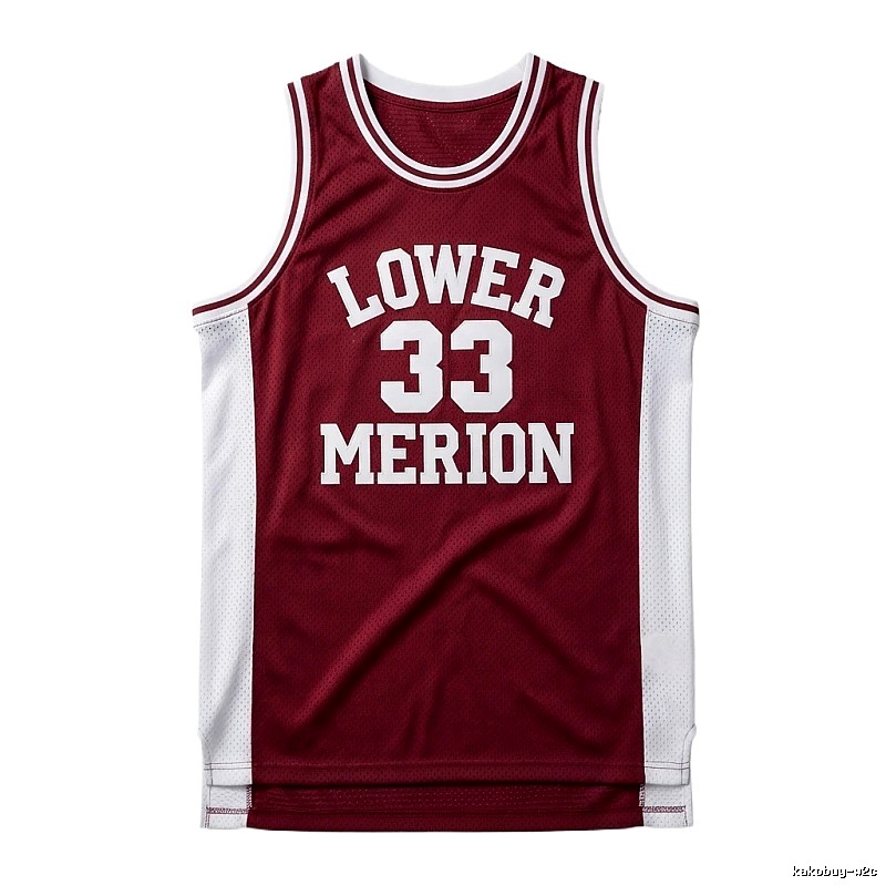 Kobe retro-style burgundy jersey