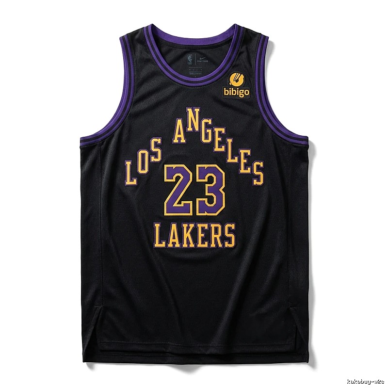 LBJ Lakers retro-style jersey