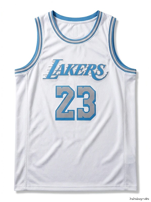LBJ Lakers retro white jersey