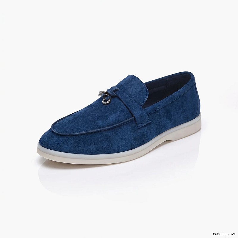 Loro Piana casual style navy blue shoes