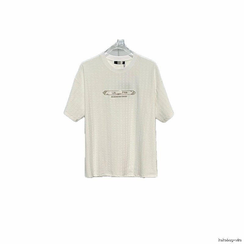 Louis Vuitton Embroidered Casual Style White Short-sleeve T-shirt