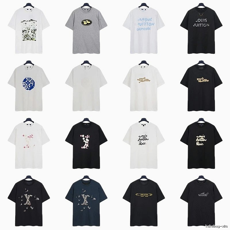 Louis Vuitton Printed Trendy Multi-color Short-sleeve T-shirt