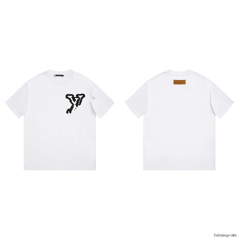Louis Vuitton Simple Style Graffiti White T-shirt